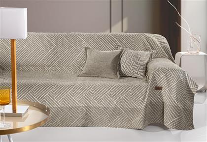 ΡΙΧΤΑΡΙ ΠΟΛΥΘΡΟΝΑΣ 180X150ΕΚ. POLYCOTTON CHENILLE GOYA TAUPE (ΧΡΩΜΑ: TAUPE, ΥΦΑΣΜΑ: 37% ΒΑΜΒΑΚΙ-21% POLYESTER-42% ACRYLIC) - - 5206480654510 GUY LAROCHE