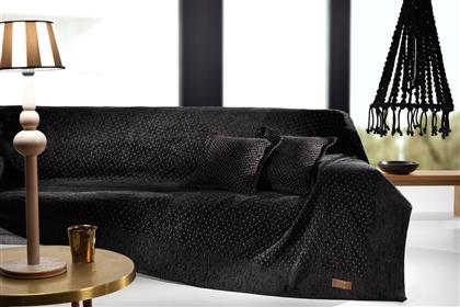 ΡΙΧΤΑΡΙ ΠΟΛΥΘΡΟΝΑΣ 180X150ΕΚ. ΒΑΜΒΑΚΙ-CHENILLE PIQUET BLACK (ΧΡΩΜΑ: ΜΑΥΡΟ, ΥΦΑΣΜΑ: 50% ΒΑΜΒΑΚΙ-50% ΣΕΝΙΛ) - - 5206480536625 GUY LAROCHE από το 24HOME