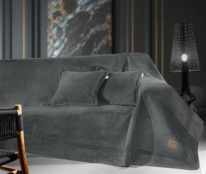 ΡΙΧΤΑΡΙ ΤΕΤΡΑΘΕΣΙΟΣ SUEDE MICROFIBER RUBICON ANTHRACITE 170X350ΕΚ. (ΥΦΑΣΜΑ: MICROFIBER, ΧΡΩΜΑ: ΑΝΘΡΑΚΙ) - - 5206480600838 GUY LAROCHE