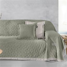 ΡΙΧΤΑΡΙ ΚΑΝΑΠΕ ΤΕΤΡΑΘΕΣΙΟΥ (170X350) + ΔΙΑΚΟΣΜΗΤΙΚΗ ΜΑΞΙΛΑΡΟΘΗΚΗ (42X42+3) AVALON CEMENT GUY LAROCHE