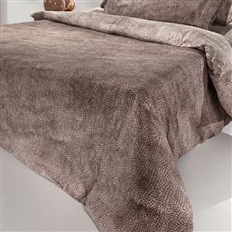 ΣΕΝΤΟΝΙΑ ΥΠΕΡΔΙΠΛΑ (ΣΕΤ) 170X200+32 SAFARI CHOCO ΜΕ ΛΑΣΤΙΧΟ (170X200+32) GUY LAROCHE