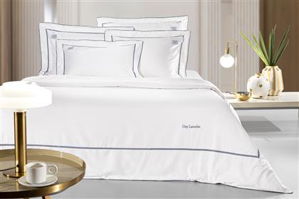ΣΕΤ ΣΕΝΤΟΝΙΑ ΒΑΜΒΑΚΕΡΑ KING 270X280ΕΚ. ELITE WHITE-MARINE (ΥΦΑΣΜΑ: ΒΑΜΒΑΚΙ 100%, ΤΥΠΟΣ ΚΑΤΩΣΕΝΤΟΝΟΥ: ΧΩΡΙΣ ΛΑΣΤΙΧΟ, ΧΡΩΜΑ: ΛΕΥΚΟ, ΜΕΓΕΘΟΣ: KING SIZE) - - 5206480688072 GUY LAROCHE