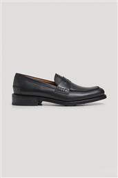 ΑΝΔΡΙΚΑ ΔΕΡΜΑΤΙΝΑ LOAFERS ''JAME SIGN'' - HMS21427 ΜΑΥΡΟ HACKETT