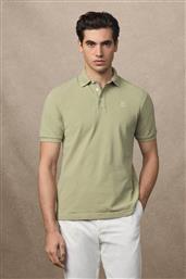 ΑΝΔΡΙΚΗ ΜΠΛΟΥΖΑ ΠΟΛΟ ΠΙΚΕ ΜΕ ΚΕΝΤΗΜΕΝΟ MONOGRAM CLASSIC FIT - HM5600001 ΠΡΑΣΙΝΟ ΑΝΟΙΧΤΟ HACKETT