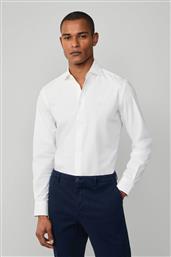 ΑΝΔΡΙΚΟ ΠΟΥΚΑΜΙΣΟ POPLIN ΜΕ ΚΕΝΤΗΜΕΝΟ ΛΟΓΟΤΥΠΟ TAILORED FIT - HM3010359 ΛΕΥΚΟ HACKETT