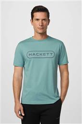 ΑΝΔΡΙΚΟ T-SHIRT ΜΕ LOGO PRINT CLASSIC FIT - HM5000007 ΠΡΑΣΙΝΟ ΜΕΝΤΑΣ HACKETT
