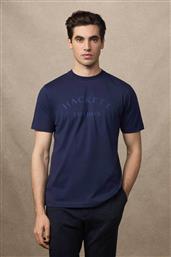ΑΝΔΡΙΚΟ T-SHIRT ΜΕ LOGO PRINT CLASSIC FIT - HM5000019 ΜΠΛΕ ΣΚΟΥΡΟ HACKETT