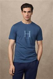 ΑΝΔΡΙΚΟ T-SHIRT ΜΕ MONOGRAM PRINT CLASSIC FIT - HM5000002 ΜΠΛΕ ΣΚΟΥΡΟ HACKETT
