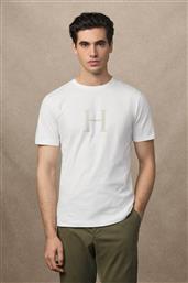 ΑΝΔΡΙΚΟ T-SHIRT ΜΕ MONOGRAM PRINT CLASSIC FIT - HM5000002 ΥΠΟΛΕΥΚΟ HACKETT