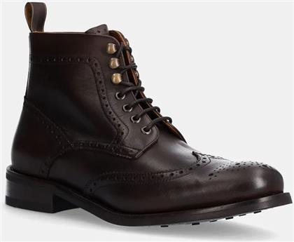 ΔΕΡΜΑΤΙΝΑ ΠΑΠΟΥΤΣΙΑ JAME BROGUEBOOT ΧΡΩΜΑ: ΚΑΦΕ, HMS21425 HACKETT LONDON