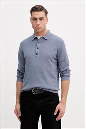 ΠΟΥΛΟΒΕΡ ΜΕ ΠΡΟΣΘΗΚΗ ΜΑΛΛΙΟΥ ΧΡΩΜΑ: ΜΠΛΕ, HM7000112 HACKETT LONDON