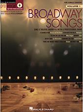 BROADWAY SONGS FOR FEMALE SINGERS-BOOK + CD HAL LEONARD