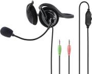 139920 NHS-P100 PC OFFICE HEADSET WITH NECKBAND, STEREO, BLACK HAMA
