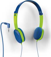 177013 KIDS ON-EAR STEREO HEADPHONES BLUE/GREEN HAMA