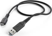 178395 USB 2.0 CABLE USB-C MALE - USB-A MALE BLACK HAMA