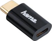 178399 ADAPTER MICRO USB TO USB TYPE-C PLUG BLACK HAMA
