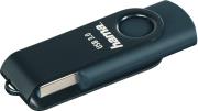 182464 ROTATE USB FLASH DRIVE USB 3.0 64GB 70MB/S PETROL BLUE HAMA