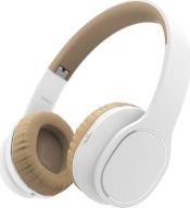 184028 TOUCH BLUETOOTH ON-EAR STEREO HEADSET WHITE/BEIGE HAMA