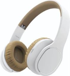 184028 TOUCH BLUETOOTH ON-EAR STEREO HEADSET WHITE/BEIGE HAMA