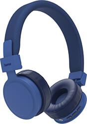184086 FREEDOM LIT HEADPHONES ONEAR FOLDABLE WITH MICROPHONE BLUE HAMA