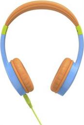 184106 KIDS GUARD CHILDRENS HEADPHONES ON-EAR VOLUME LIMITER FLEXIBLE BLUE HAMA