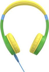 184107 KIDS GUARD CHILDREN'S HEADPHONES ON-EAR VOLUME LIMITER FLEXIBLE GREEN HAMA
