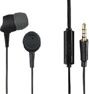 184139 KOOKY HEADPHONES IN-EAR MICROPHONE CABLE KINK PROTECTION BLACK HAMA