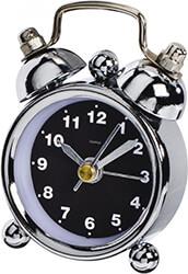 186394 NOSTALGIA ALARM CLOCK, MINI, BLACK HAMA