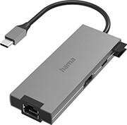 200109 USB-C HUB MULTIPORT 5 PORTS 2 X USB-A USB-C HDMI LAN/ETHERNET HAMA
