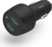 201632 CAR QUICK CHARGER, 2X USB-C POWER DELIVERY/QUALCOMM ®, 45 W, BLACK HAMA
