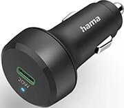 201637 CAR QUICK CHARGER, USB-C, POWER DELIVERY (PD) / QUALCOMM®, 20 W, BLACK HAMA