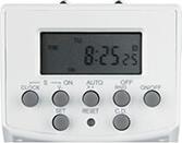 223306 ''MINI'' DIGITAL WEEK TIMER SWITCH, ACCURATE TO THE MINUTE, 20 PROGRAMMS WHITE HAMA