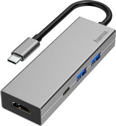 4 PORTS, 2X USB-A/USB-C, HDMI ΚΑΛΩΔΙΟ HUB HAMA