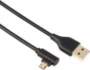 54545 MICRO USB 2.0 CABLE 90° ANGLED PLUG GOLD-PLATED TWIST-RESISTANT 1M HAMA