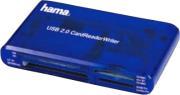 55348 CARD READER/WRITER 35IN1 USB2.0 BLUE HAMA από το e-SHOP