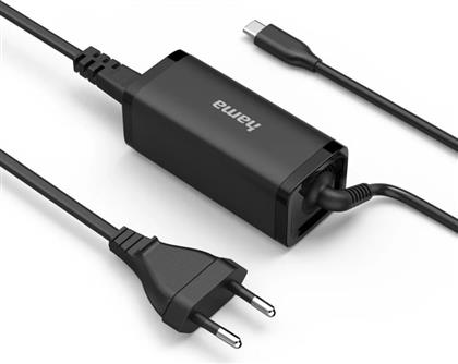 ΤΡΟΦΟΔΟΤΙΚΟ LAPTOP 00200023 65W - ΜΑΥΡΟ HAMA