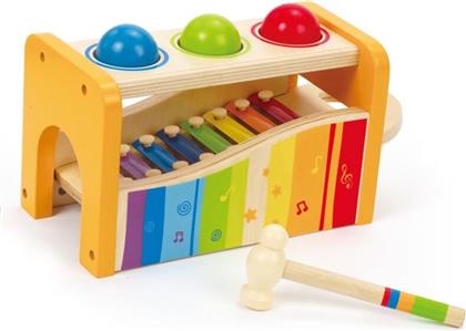 EARLY MELODIES POUND & TAP BENCH ΜΕ ΞΥΛΟΦΩΝΟ ΚΑΙ ΜΠΑΛΕΣ (E0305AG53) HAPE