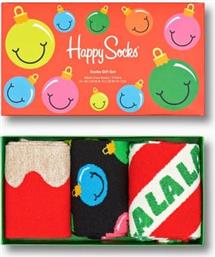 3-PACK TIME FOR HOLIDAY GIFT SET XTFH08-4300 HAPPY SOCKS