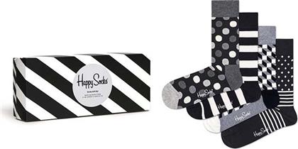 ΚΑΛΤΣΕΣ 4-PACK ΧΡΩΜΑ: ΜΑΥΡΟ HAPPY SOCKS