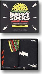 ΚΑΛΤΣΕΣ BLAST OFF BURGER SOCKS 2-PACK ΧΡΩΜΑ: ΜΑΥΡΟ HAPPY SOCKS