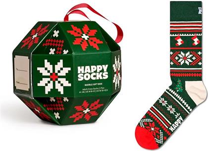 ΚΑΛΤΣΕΣ GIFTBOX ΧΡΩΜΑ: ΠΡΑΣΙΝΟ, P001733 HAPPY SOCKS