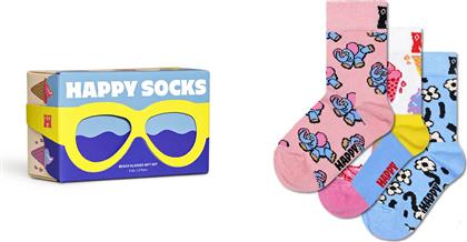 ΠΑΙΔΙΚΟ SET ΔΩΡΟΥ ΚΑΛΤΣΕΣ 3 ΖΕΥΓΑΡΙΑ - KIDS GLASSES HAPPY SOCKS