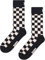 UNISEX ΚΑΛΤΣΕΣ ''DIZZY CHECK'' - P001557 ΑΣΠΡΟΜΑΥΡΟ HAPPY SOCKS