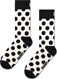 UNISEX ΚΑΛΤΣΕΣ ''DOT'' - P001587 ΑΣΠΡΟΜΑΥΡΟ HAPPY SOCKS