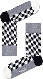 UNISEX ΚΑΛΤΣΕΣ ''FILLED OPTIC'' - FIO01-9350 ΓΚΡΙ HAPPY SOCKS