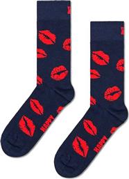 UNISEX ΚΑΛΤΣΕΣ ''KISSES'' - P001526 ΜΠΛΕ ΣΚΟΥΡΟ HAPPY SOCKS