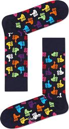 UNISEX ΚΑΛΤΣΕΣ ''THUMBS UP'' - THU01-6550 ΜΑΥΡΟ HAPPY SOCKS