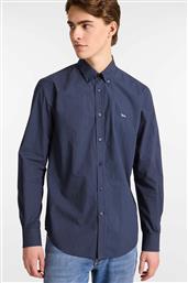 ΑΝΔΡΙΚΟ ΠΟΥΚΑΜΙΣΟ BUTTON DOWN ΜΕ ALL-OVER MICRO PATTERN ΚΑΙ ΚΕΝΤΗΜΕΝΟ ΛΟΓΟΤΥΠΟ REGULAR FIT - CRP026013532M ΜΠΛΕ ΣΚΟΥΡΟ HARMONT & BLAINE