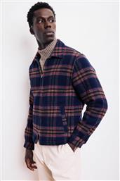 ΑΝΔΡΙΚΟ JACKET ΜΕ ΚΑΡΟ ΣΧΕΔΙΟ ''DAVE'' - BE26113 ΜΠΛΕ ΣΚΟΥΡΟ HARTFORD