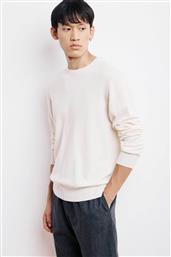 ΑΝΔΡΙΚΟ ΠΟΥΛΟΒΕΡ ΜΟΝΟΧΡΩΜΟ ΜΕ ΚΑΣΜΙΡΙ - BEQ1316 ΥΠΟΛΕΥΚΟ HARTFORD